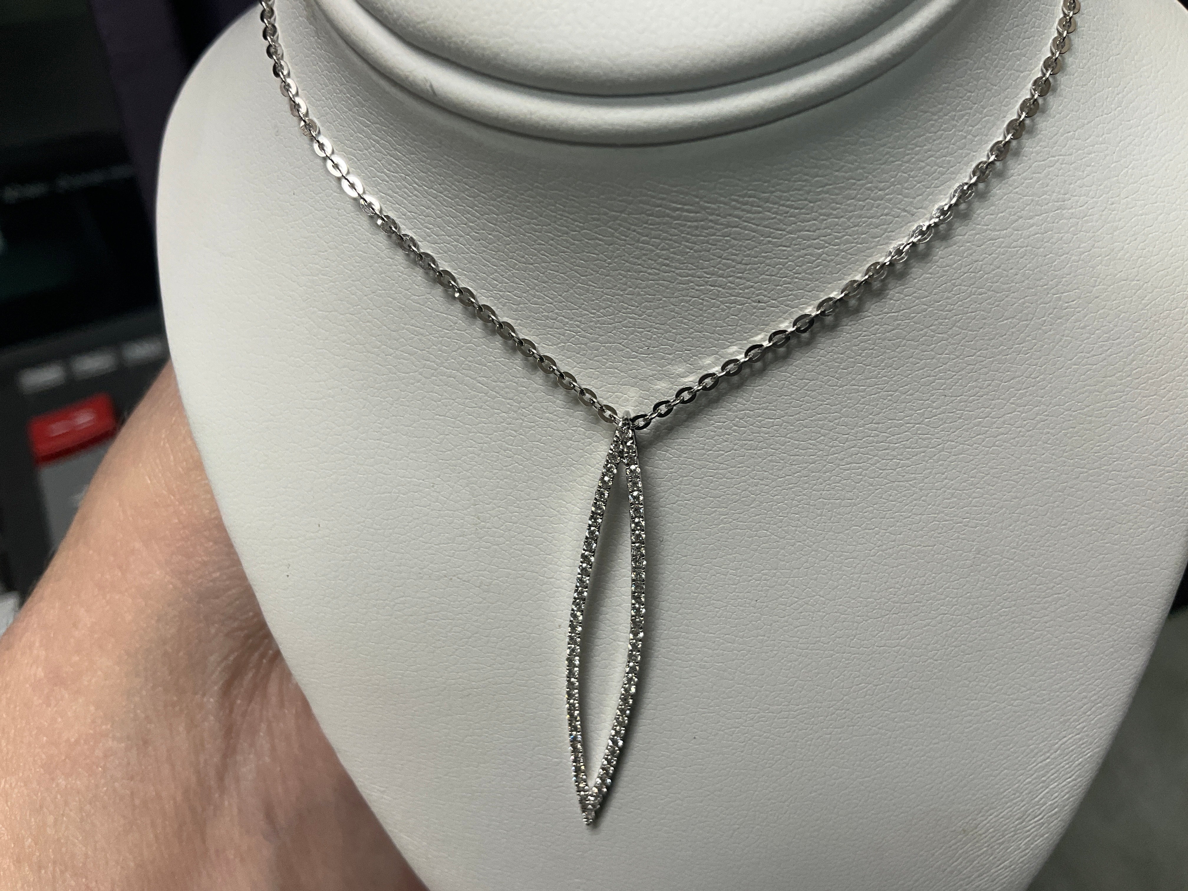 14KW .32 Ct Diamond Necklace