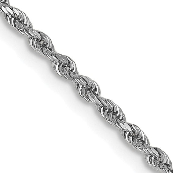 14KW 16" Diamond Cut Rope Chain