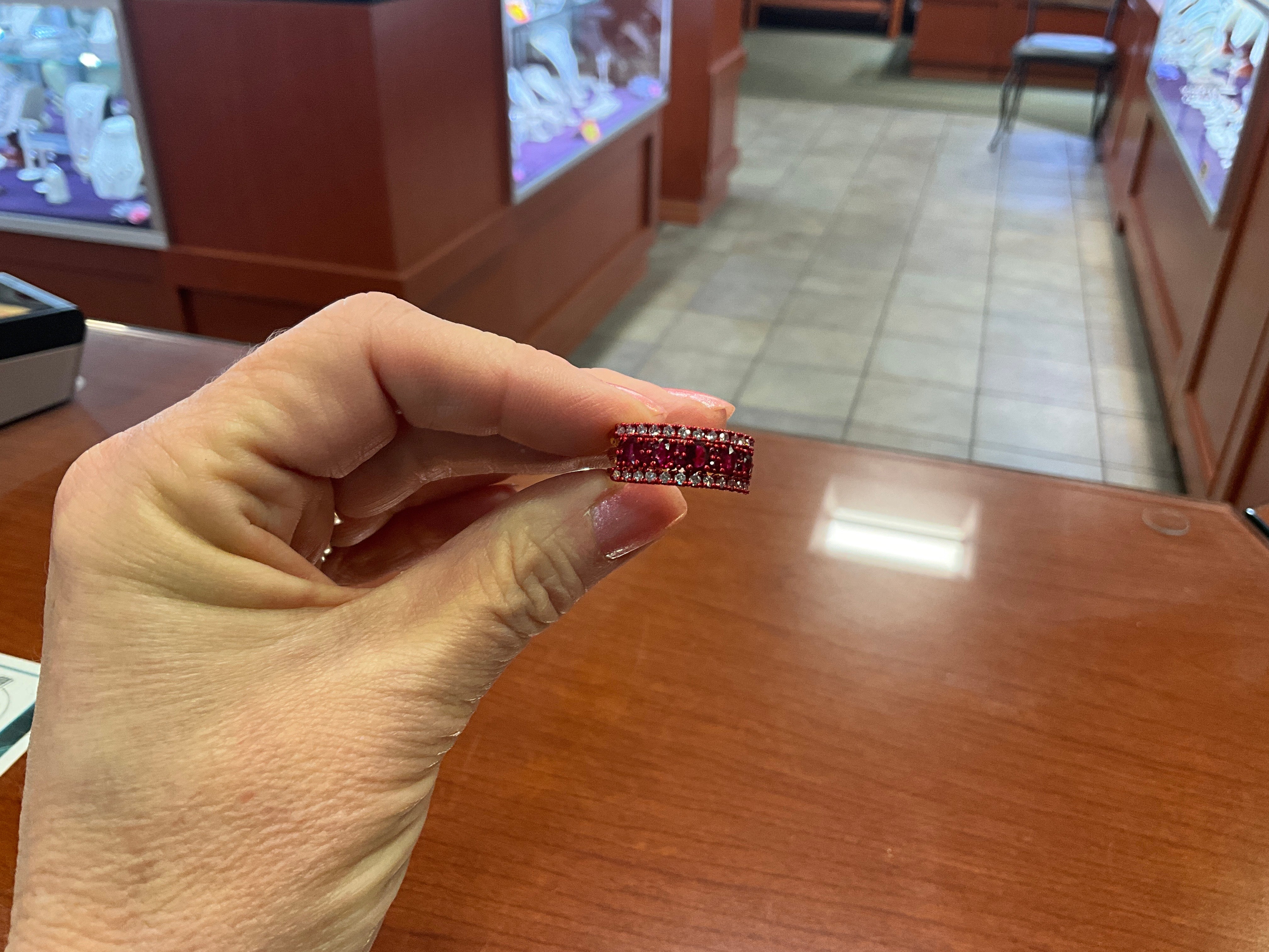 14KR 1.60 Ruby/.48 Diamond Ring