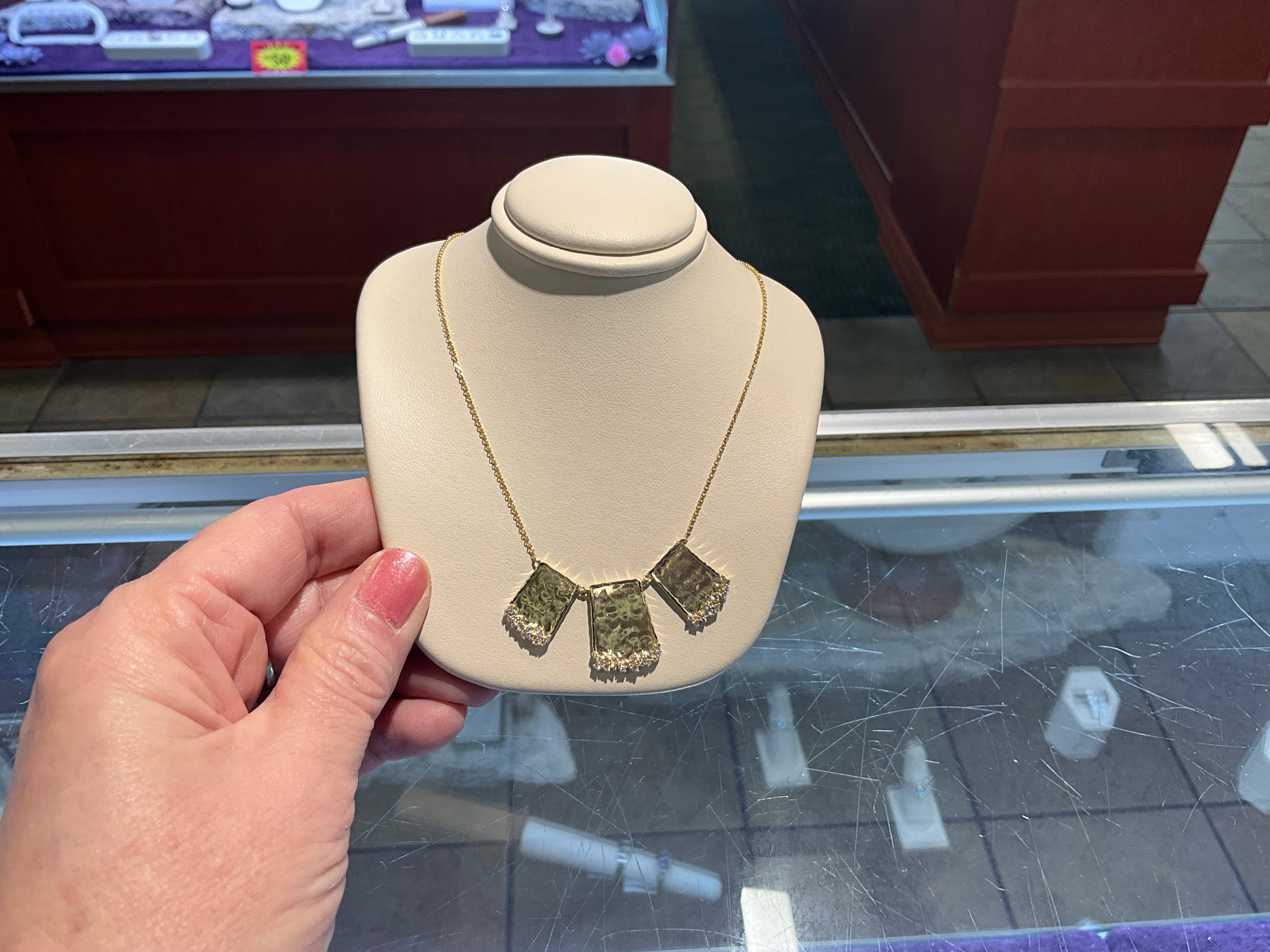 14k Dia Necklace w/Chain