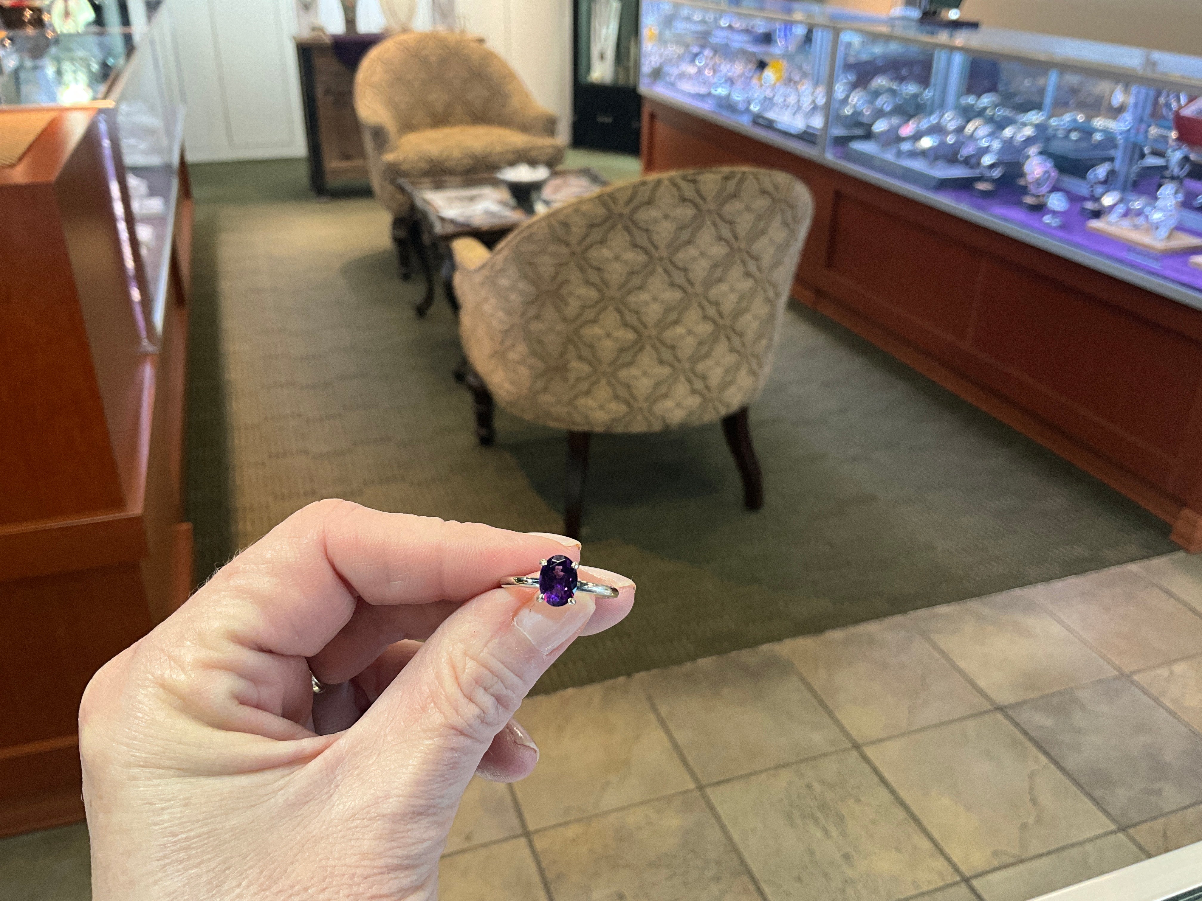 14KW 1.25CT Amethyst Ring