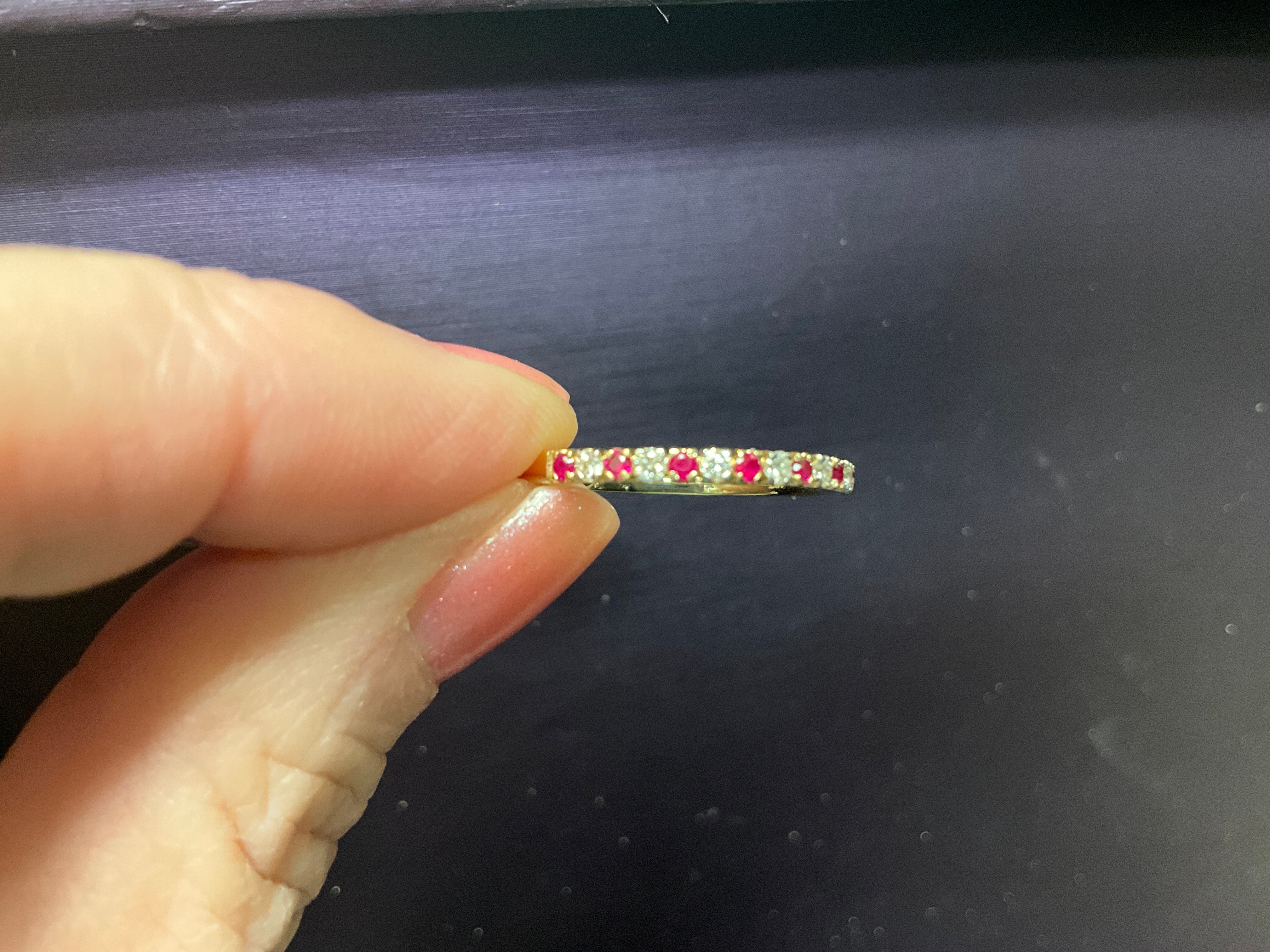 14KY .15 Ruby/.13 Diamond Ring