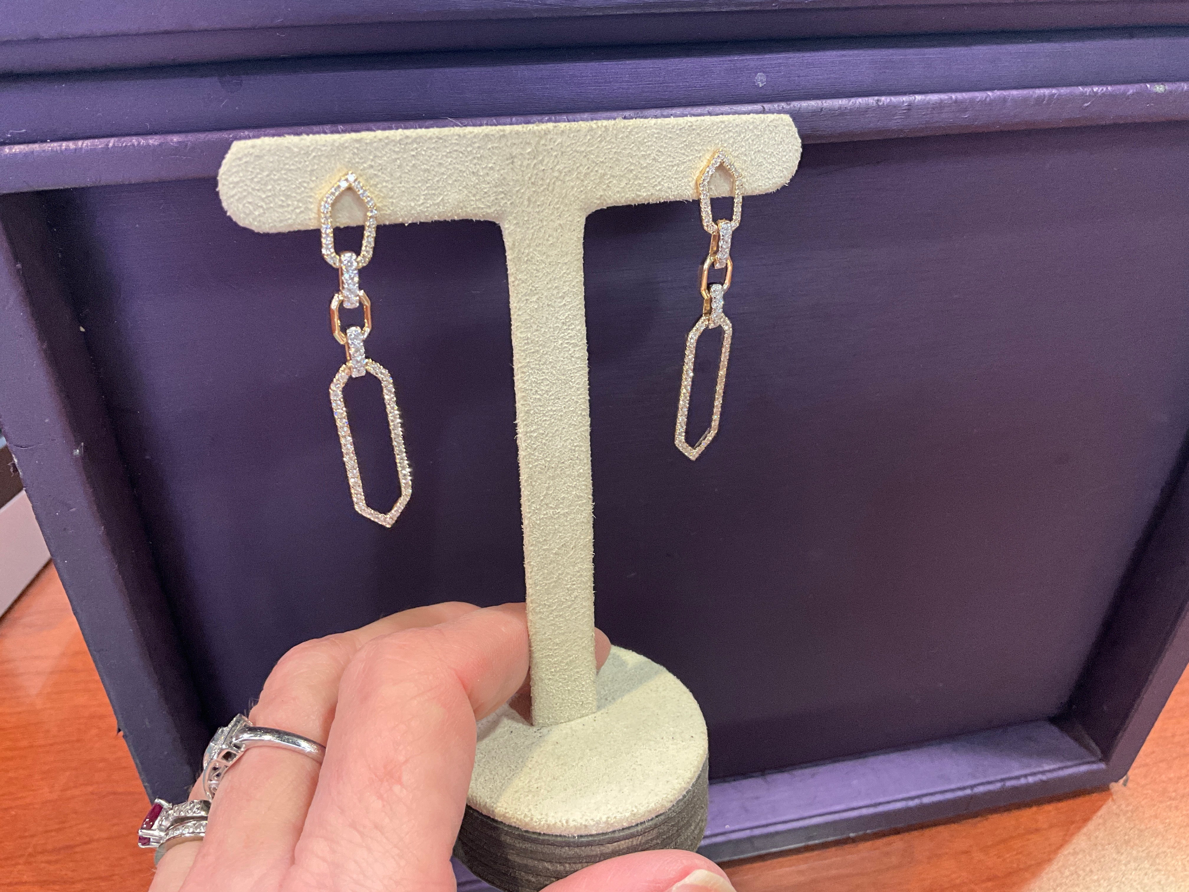 14KY 1.12 Ct Diamond Earrings