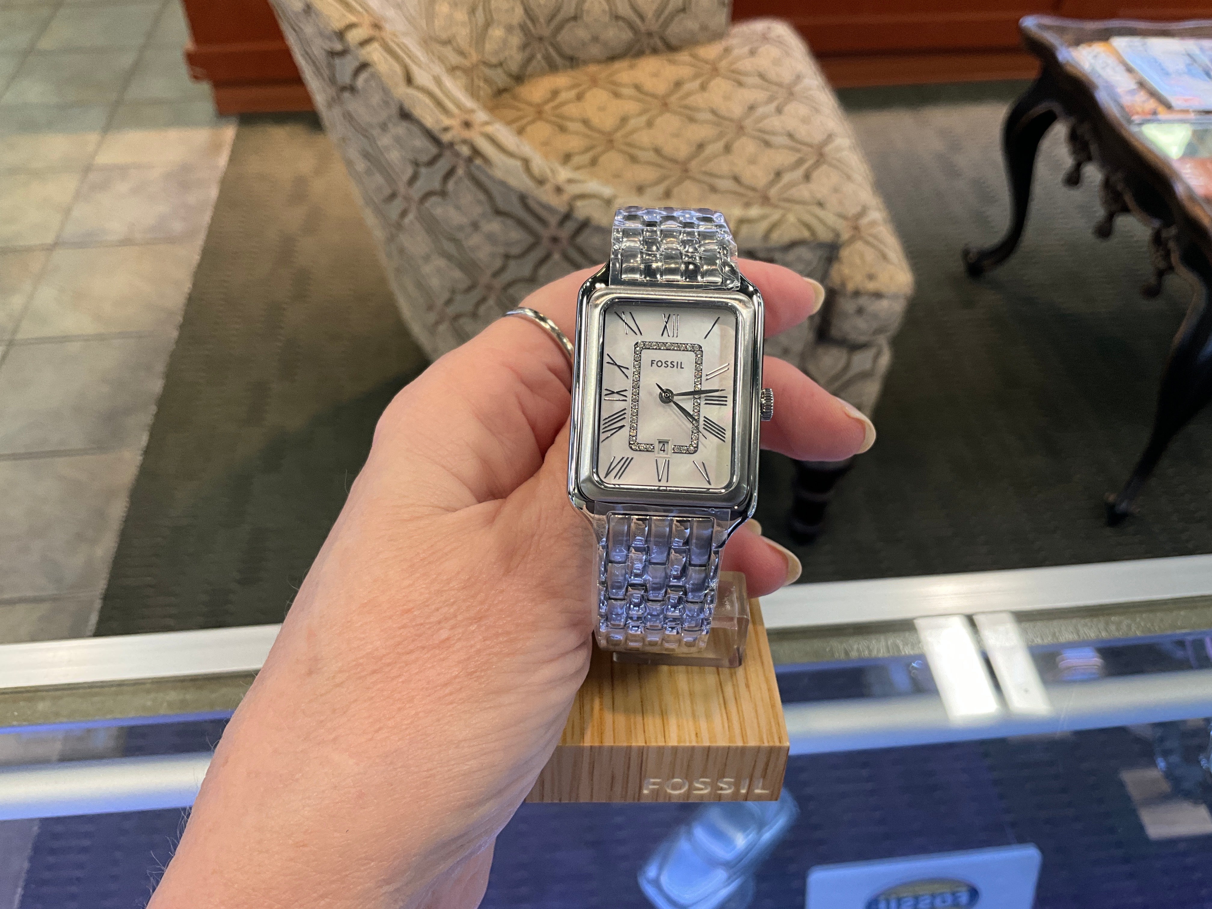 Raquel Three-Hand Date Stainless Steel Watch MOP