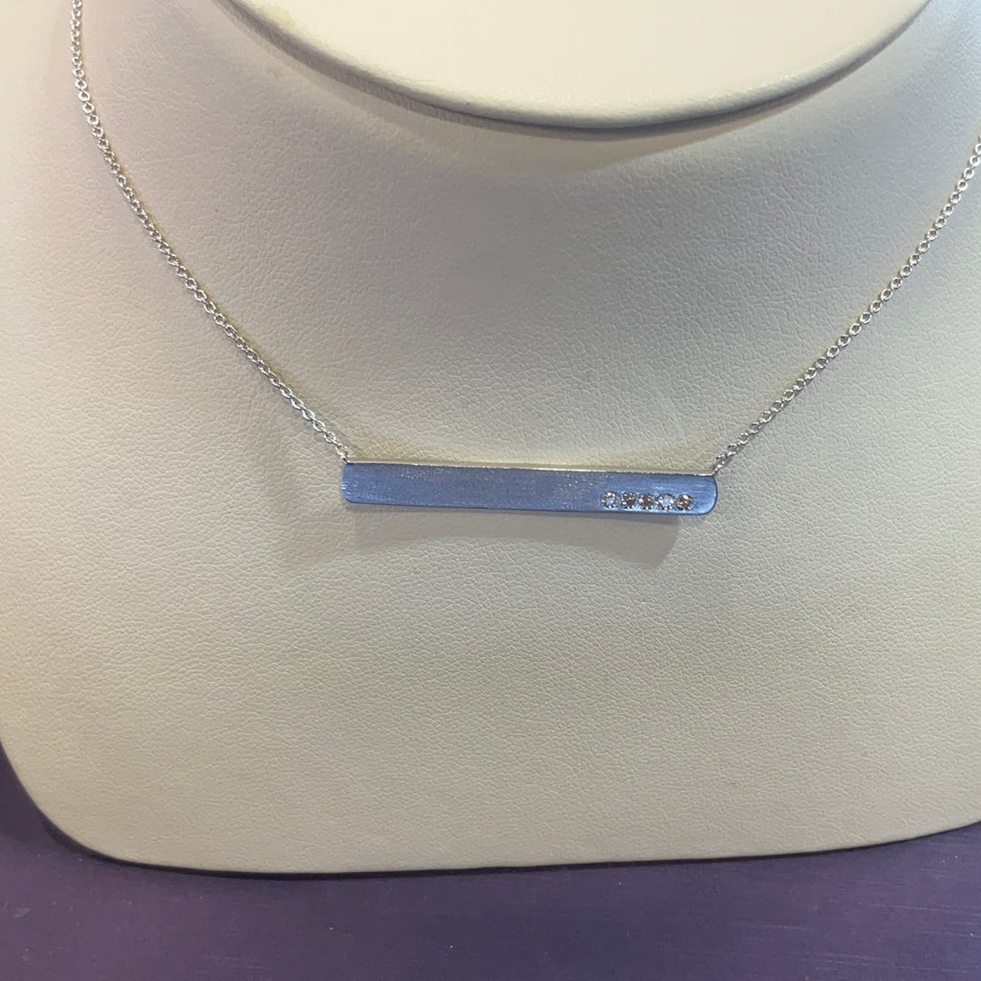 14K Bar Necklace