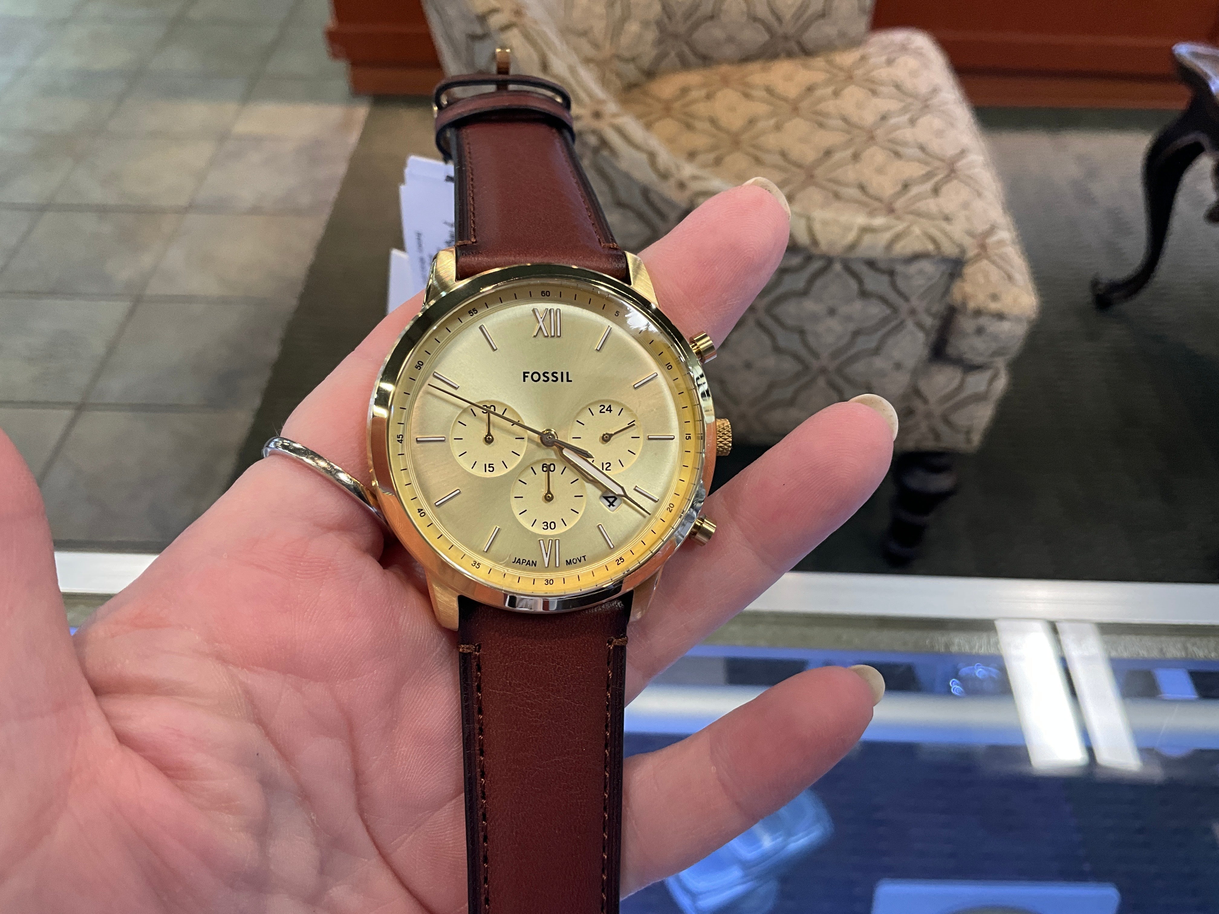 Neutra Chronograph Brown Leather Watch