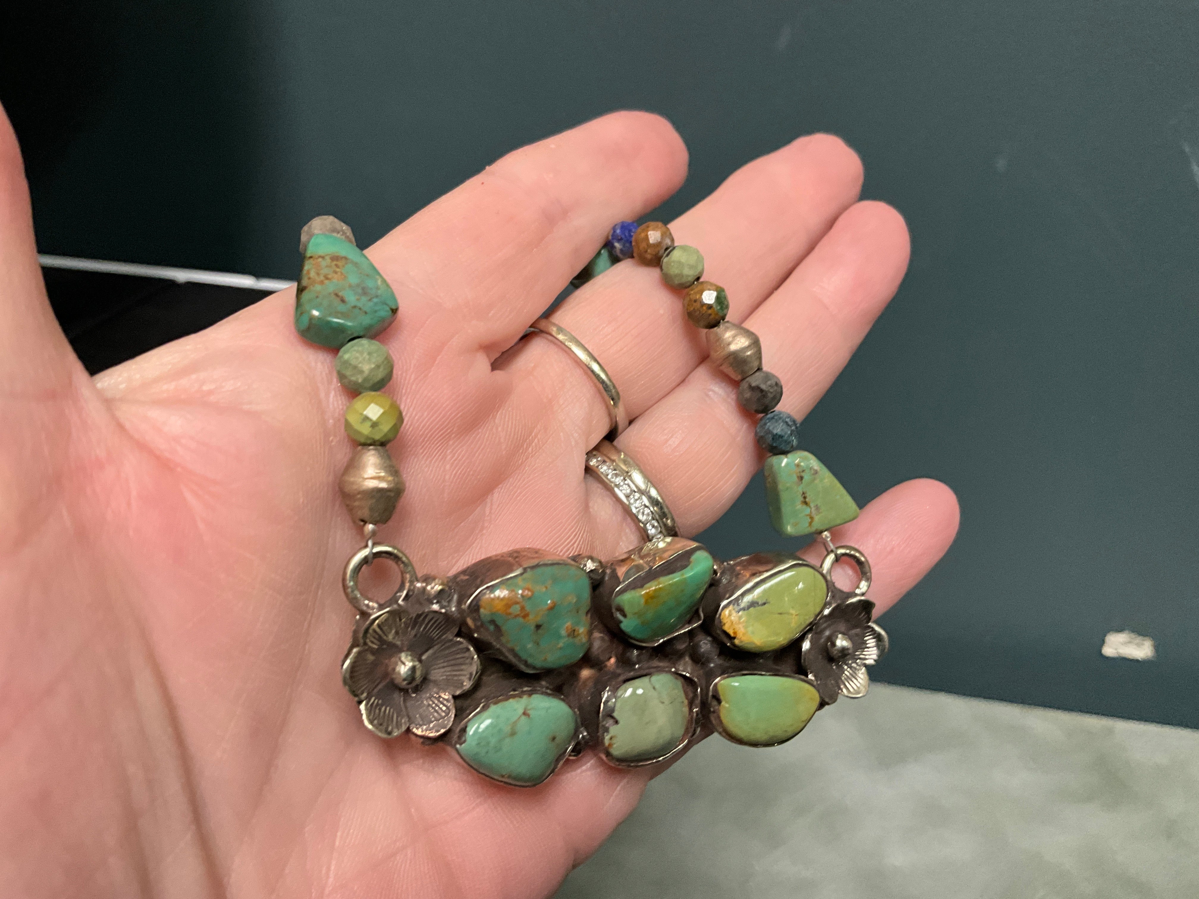 Turquoise Bar Necklace