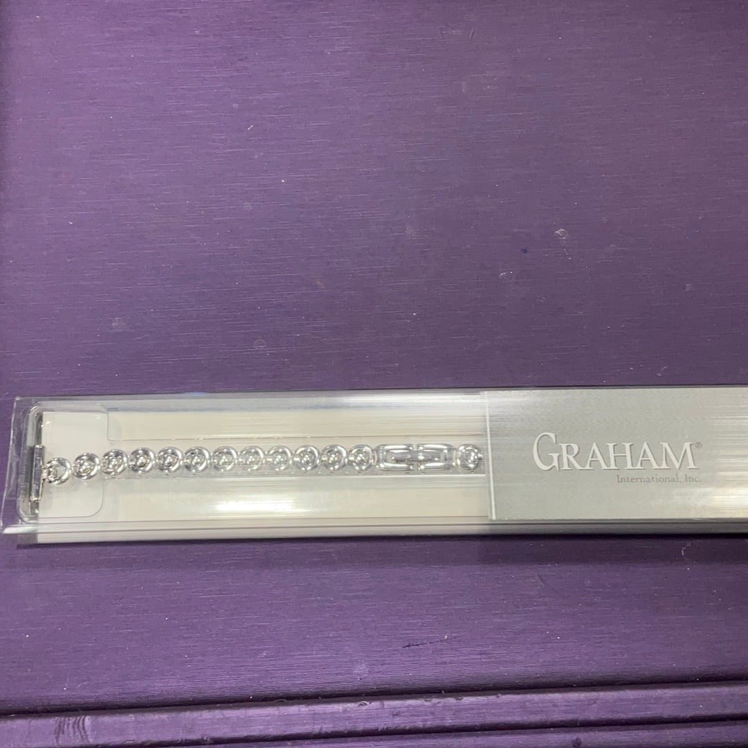 12SS St End Clasp Bracelet