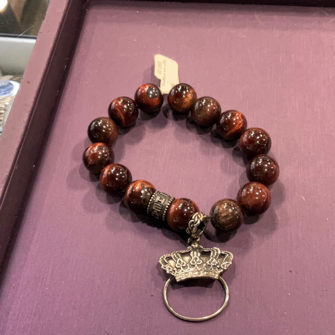 Tigers eye w/charms