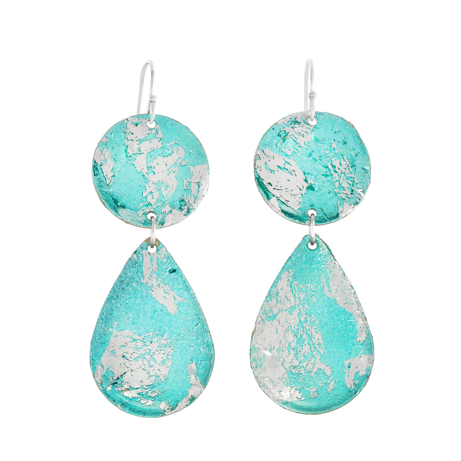 Turquoise Mini Teardrops - Silver