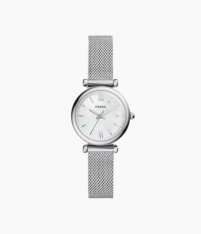 Carlie Three-Hand Stainless Steel Watch