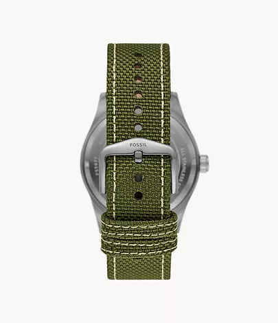 Defender Solar-Powered Olive Nylon Watch