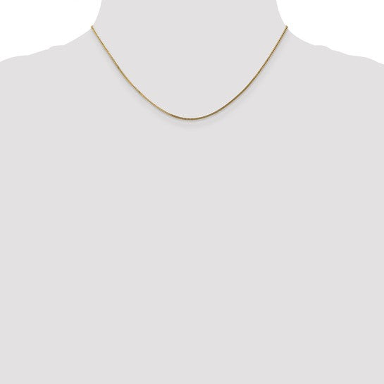 14K 16 inch 1.3mm Curb with Spring Ring Clasp Pendant Chain