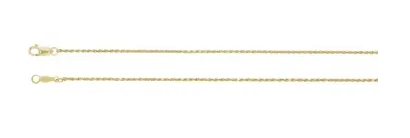 14K Diamond-Cut Rope Chain