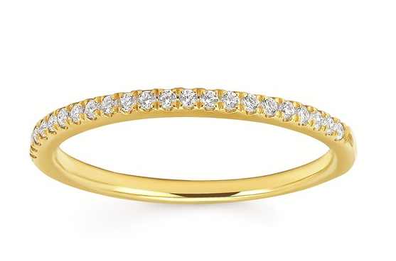 Forever Elegant® 1/8 Ctw. Diamond Wedding Band in 14K Gold