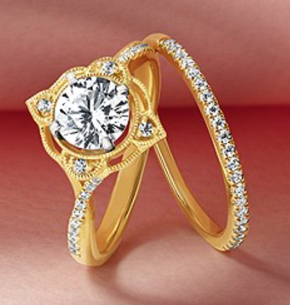 Forever Elegant® 1/8 Ctw. Diamond Wedding Band in 14K Gold