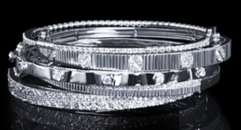 1/2 Ctw. Diamond Bangle Bracelet In Sterling Silver