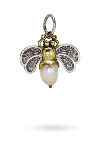 Bee Brave Honeypearl Charm