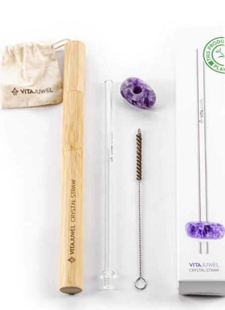 VitaJuwel Crystal Straw | Amethyst