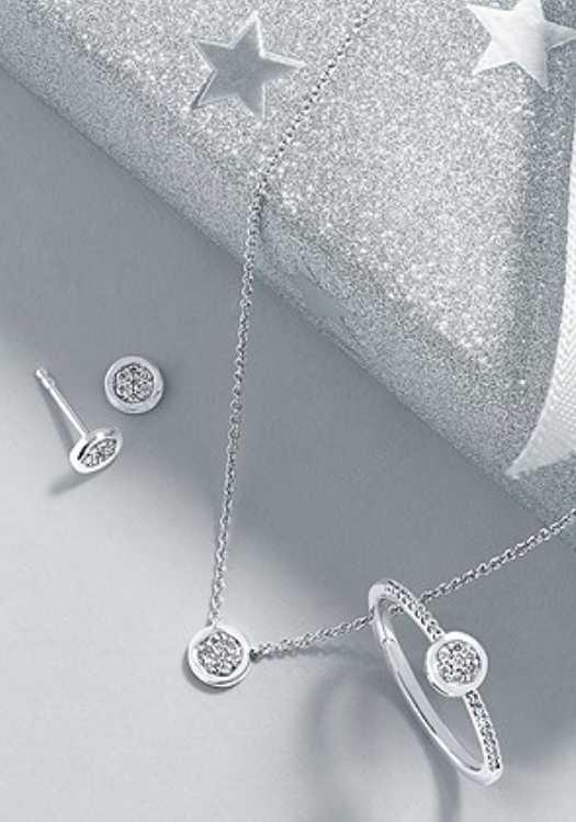.05 Ctw. Diamond Necklace In Sterling Silver