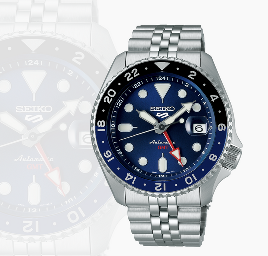 Seiko 5 Sport Automatic GMT Blue Dial