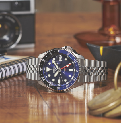 Seiko 5 Sport Automatic GMT Blue Dial