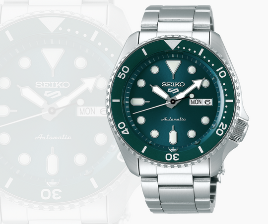 Seiko 5 Sports SS Automatic Green Dial