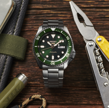 Seiko 5 Sports SS Automatic Green Dial