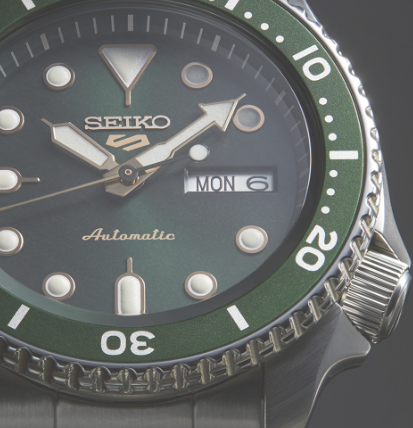 Seiko 5 Sports SS Automatic Green Dial