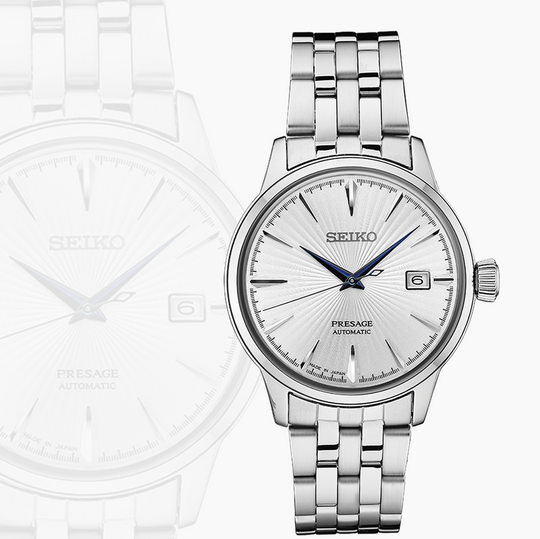 Presage SS Automatic White Dial