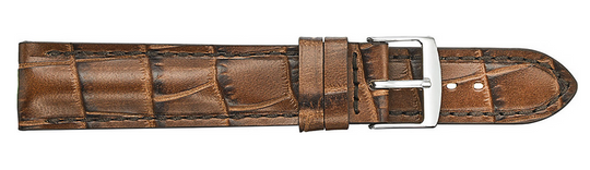 Fleurus Alligator Embossed Leather Watchband 934 ( 5mm semi-padded and stitched )