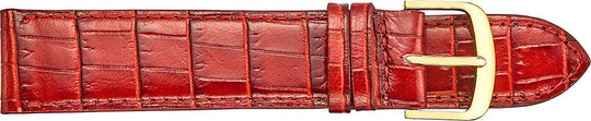 18MM Smooth Red Leather