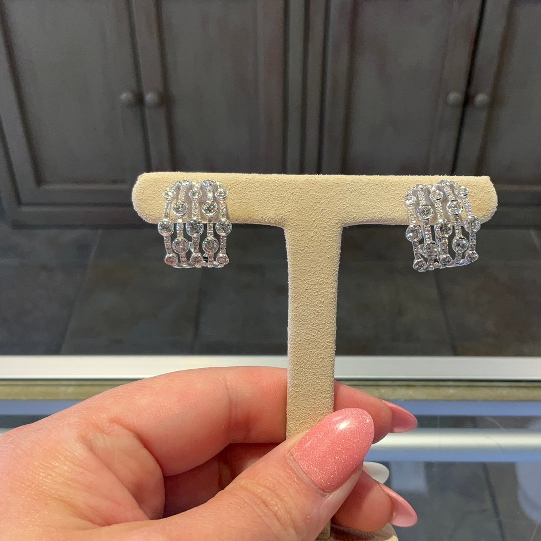 14KTW 2.58 CT Dia Earrings