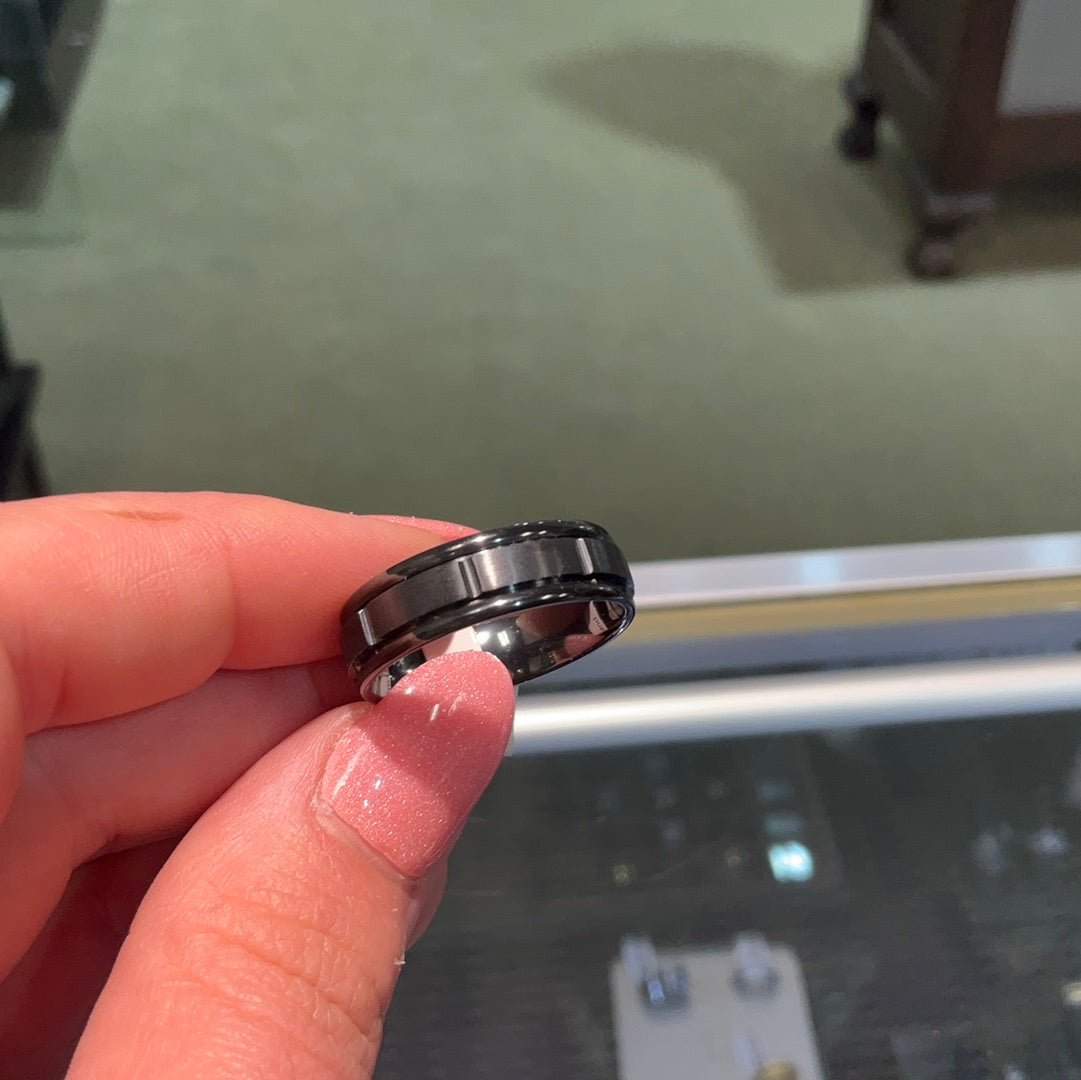 Titinium blk wedding band-11