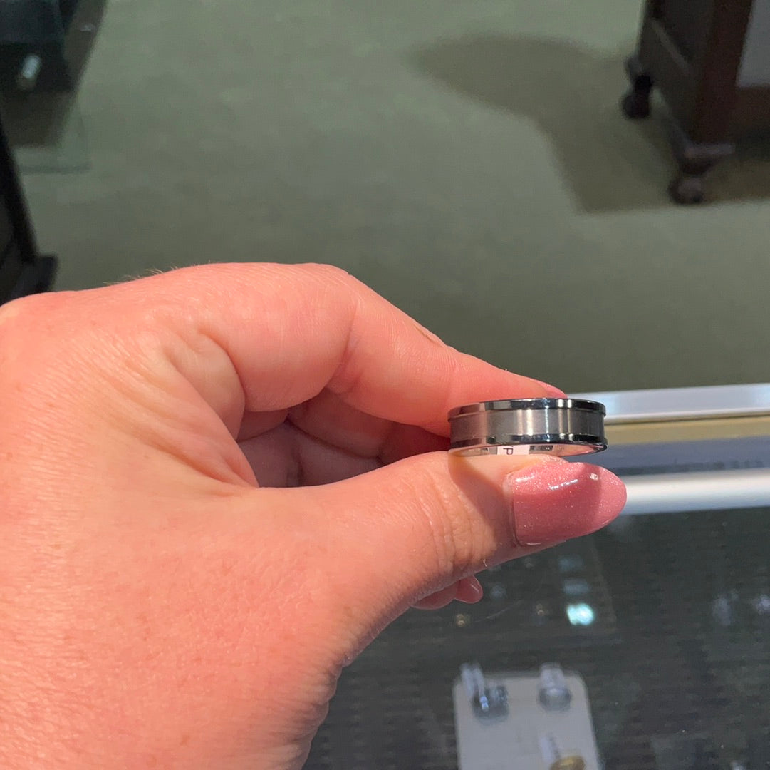 Tungsten 7mm Channel Satin/Pol-10