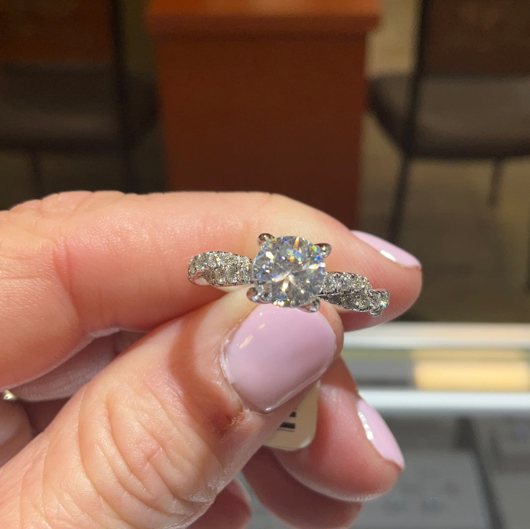 14k Eng Ring .59TW Semi Mt