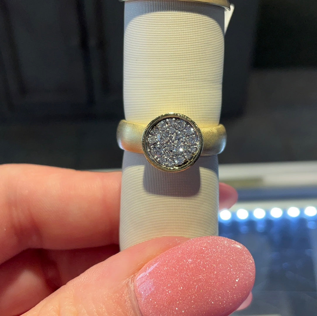 14ky Pave Dia .26TW Ring