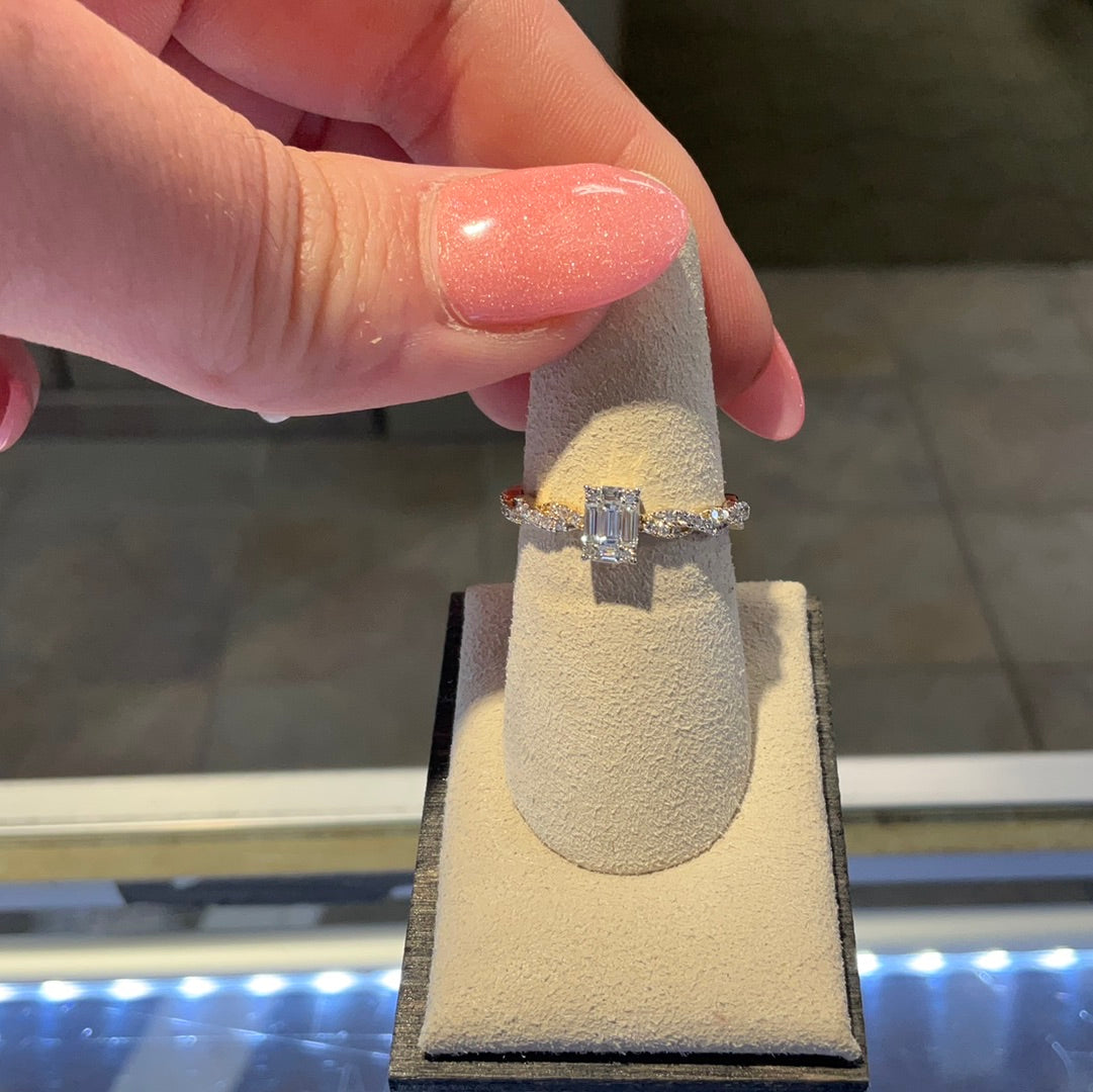 14ky twisted bag Dia.33tcw ring