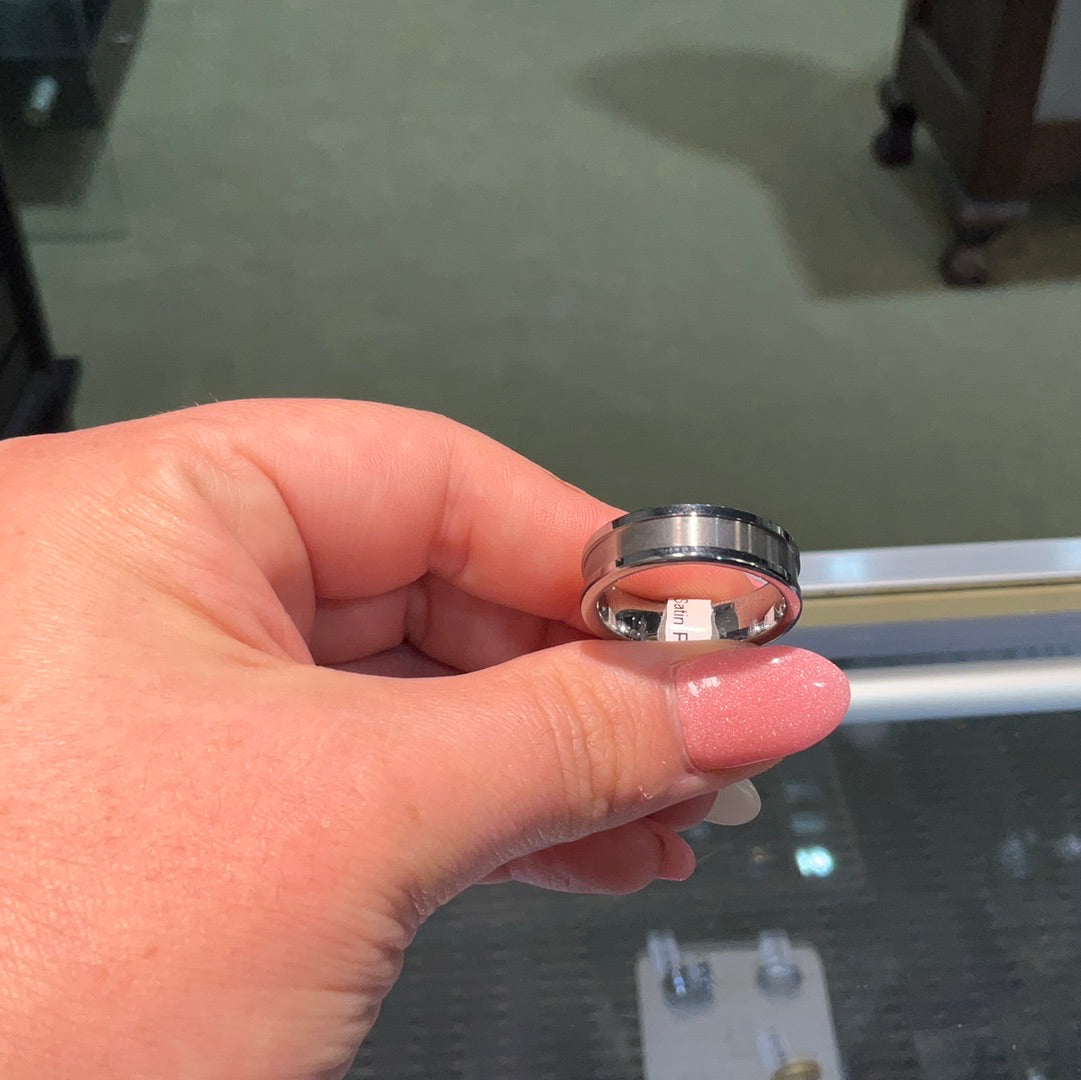 Tungsten 7mm Channel Satin/Pol-10