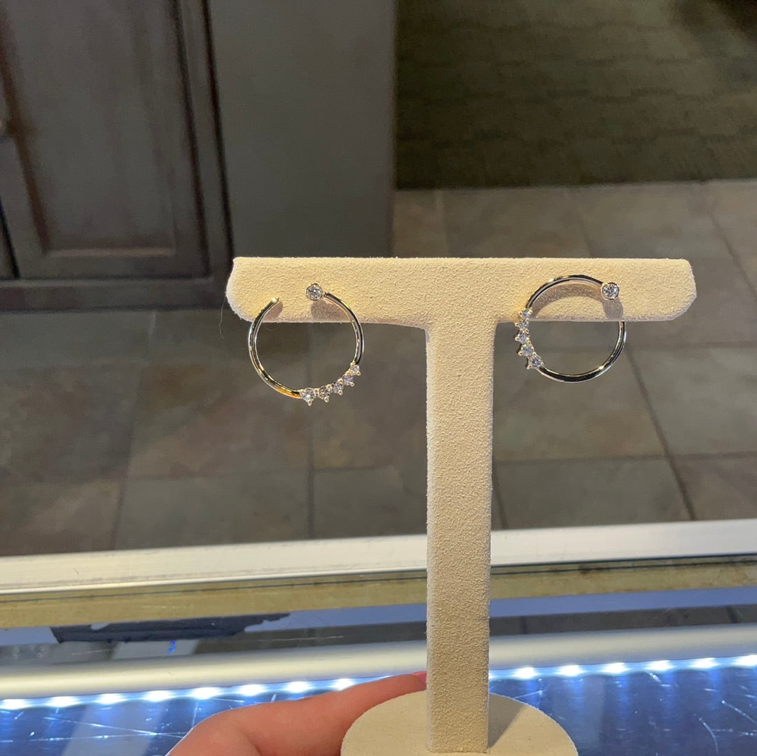 14ky Dia .48 Earrings