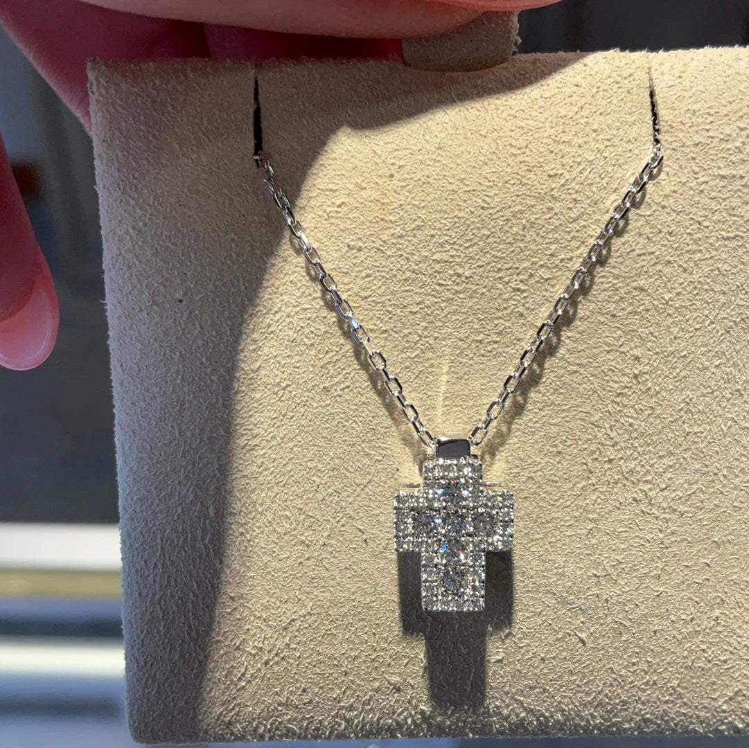 14KW Dia 0.26ct Cross