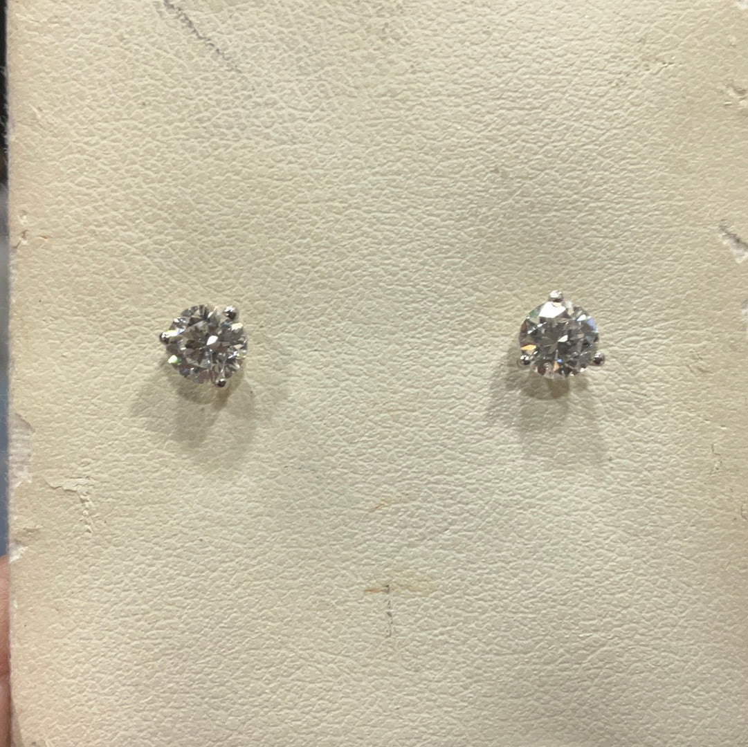 14kw 1.00tcw Diamond studs